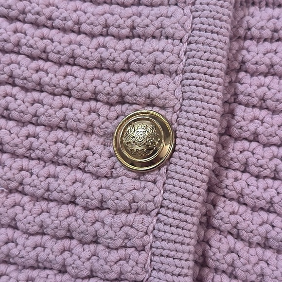 NEW Ba&sh Bash Gaspard Tweed Cardigan Jacket In Purple Lilac | size  2 / M - Picture 13 of 13